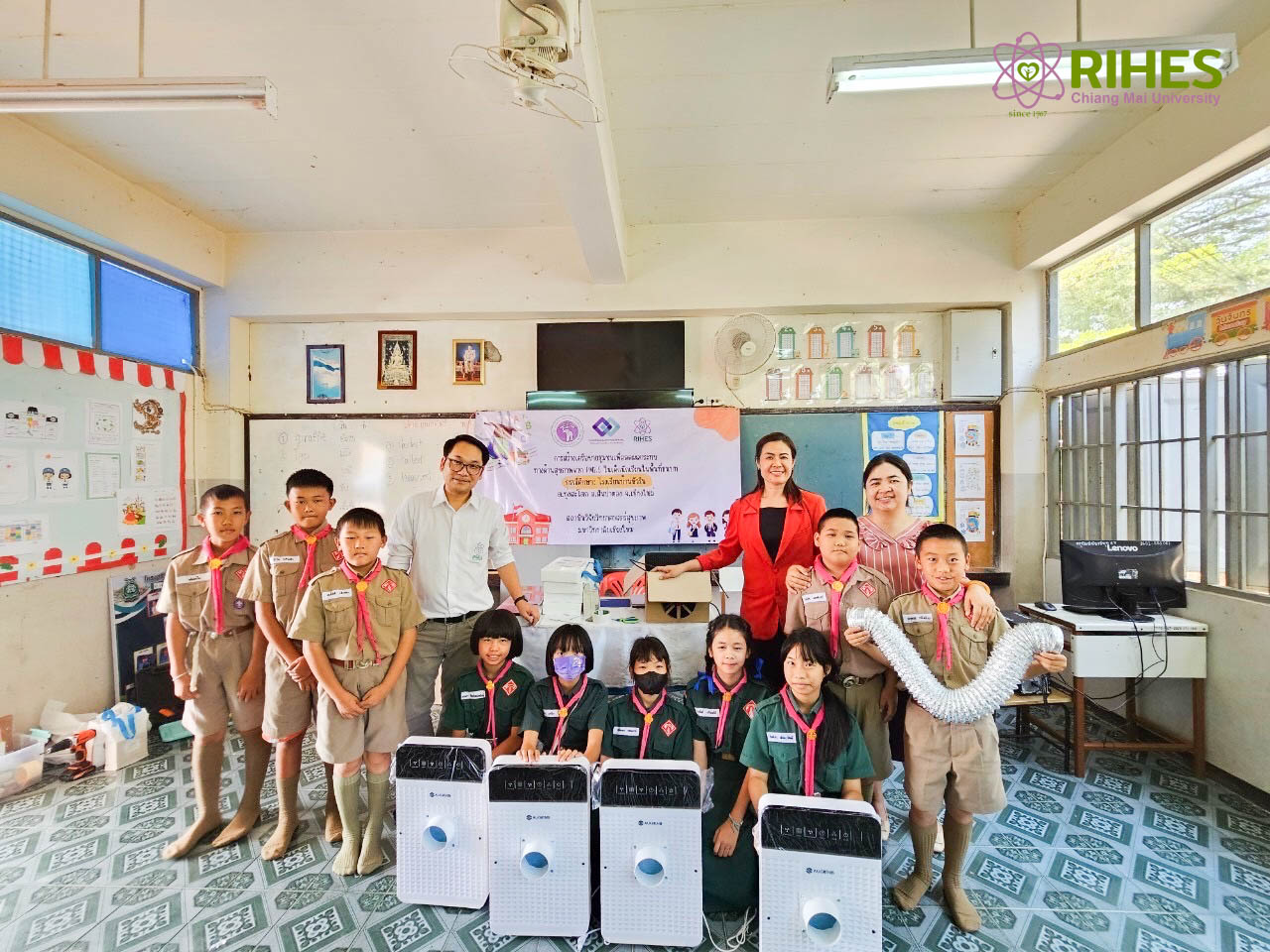 โครงการการสร้างเครือข่ายชุมชนเพื่อลดผลกระทบทางด้านสุขภาพจาก pm2.5 ได้จัดกิจกรรมทำห้องปลอดฝุ่นตัวอย่าง ( Clean room)