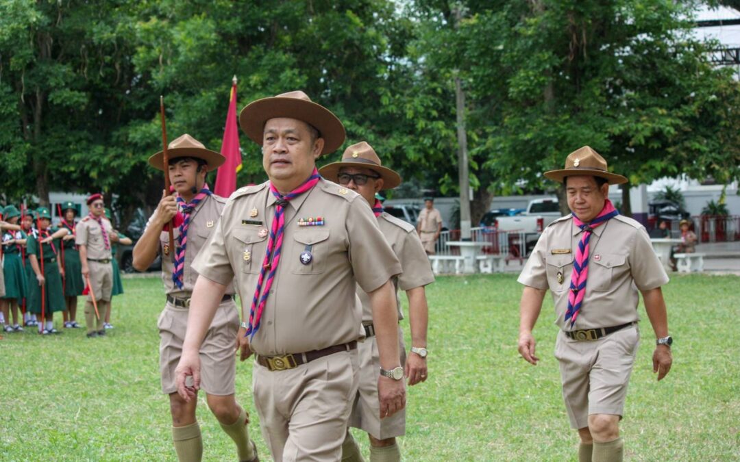 ดร.ชาญชิต ทัพหมี ผู้อำนวยการลูกเสือเขตพื้นที่การศึกษาเชียงใหม่ เขต ๔  เป็นประธานในพิธีเปิดงานวันคล้ายวันสถาปนาคณะลูกเสือแห่งชาติ